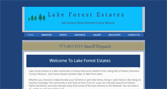 Desktop Screenshot of lakeforestestatesmo.com